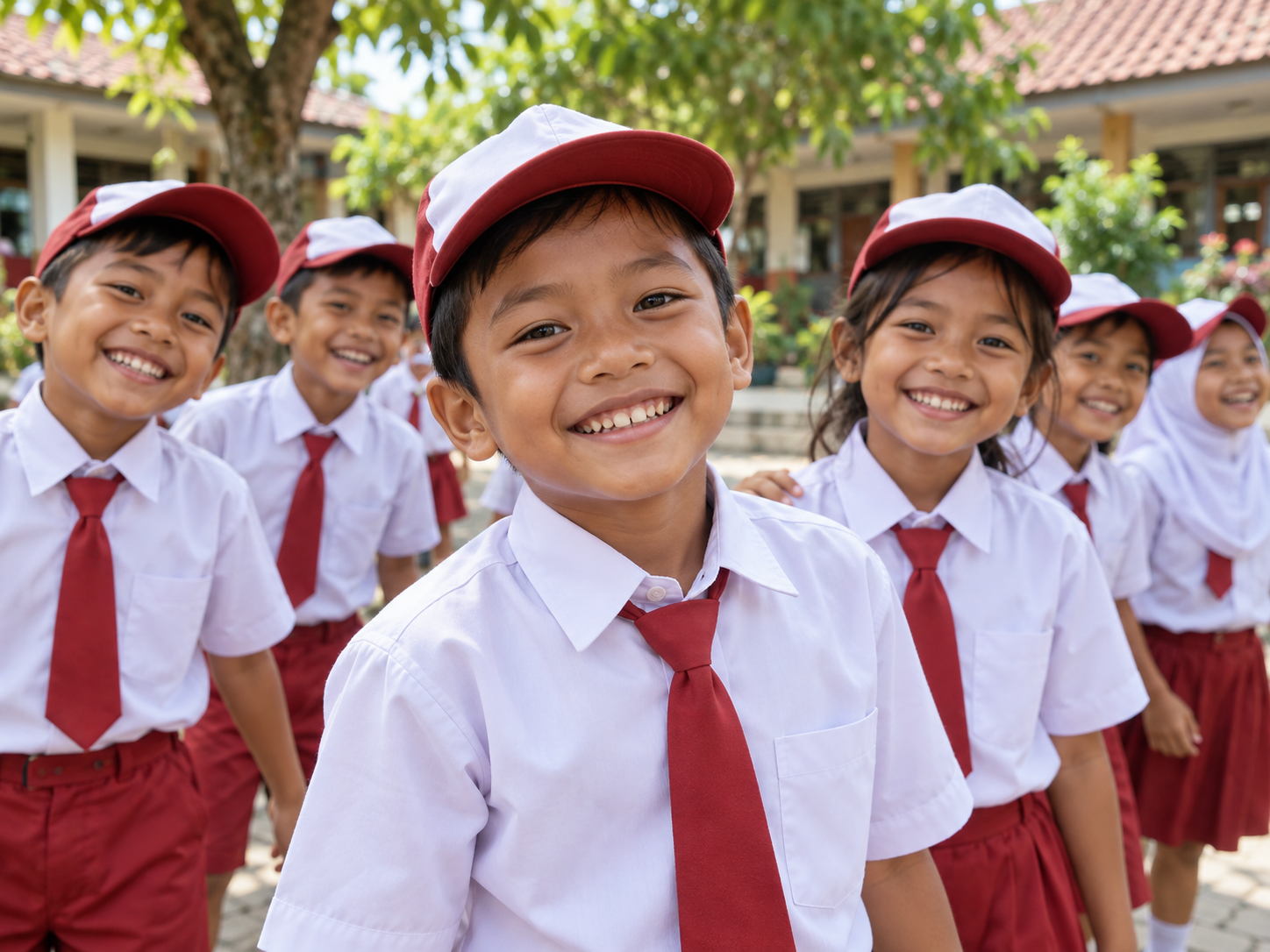 Illustrative image of primary school pupils